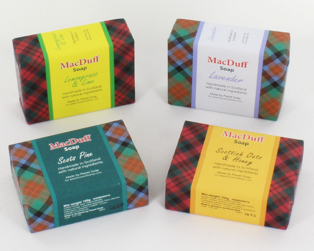 Soap, Handmade in Scotland. In 50 Tartans